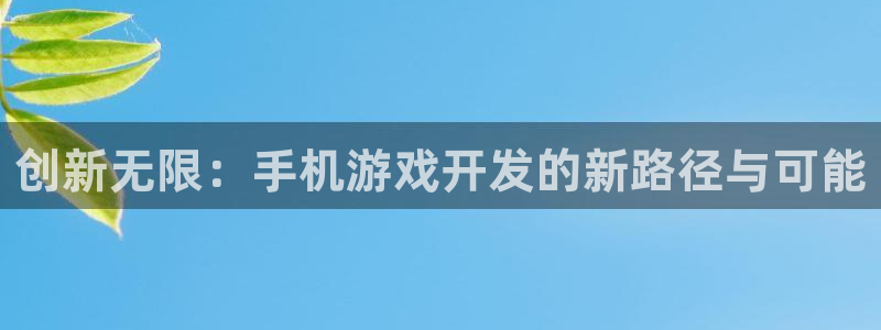 沐鸣2联盟：创新无限：手机游戏开发的新路径与可能